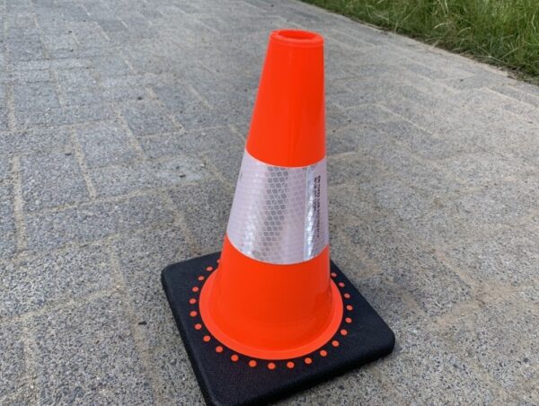 Verkeerskegel voor het afbakenen van je landingzone