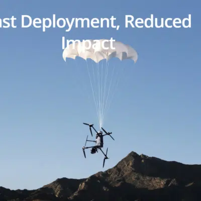 Ontdek de DJI AP100 Parachute voor de DJI Matrice 400. Verhoog de veiligheid, voldoe aan EASA C5/C6 vereisten en vlieg professioneler. Verlaa vluchtrisico.