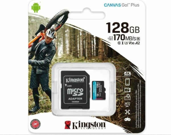 Kingston SDCG3/128GB - Canvas Go! Plus