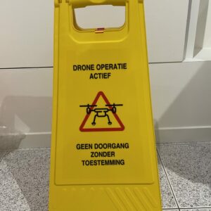 Waarschuwingsbord - Drone operatie NLENG - opvouwbaar