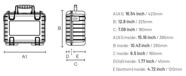 B&W Flightcase type 4000 DJI Mavic 3 - Zwart
