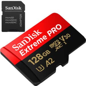 Sandisk Extreme PRO microSDXC UHS-I A2 U3 Card 128Gb - 200MB/s