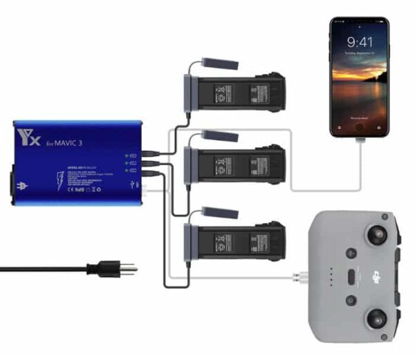 YC Mavic 3 multilader voor je DJI Mavic 3 drone