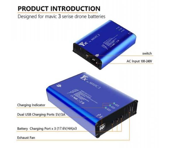 YC Mavic 3 multilader voor je DJI Mavic 3 drone