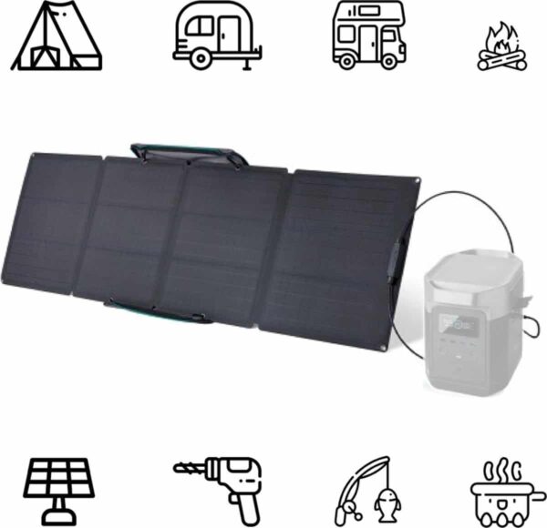 Ecoflow 110W Solar Panel - onderweg je drone opladen doe je zo