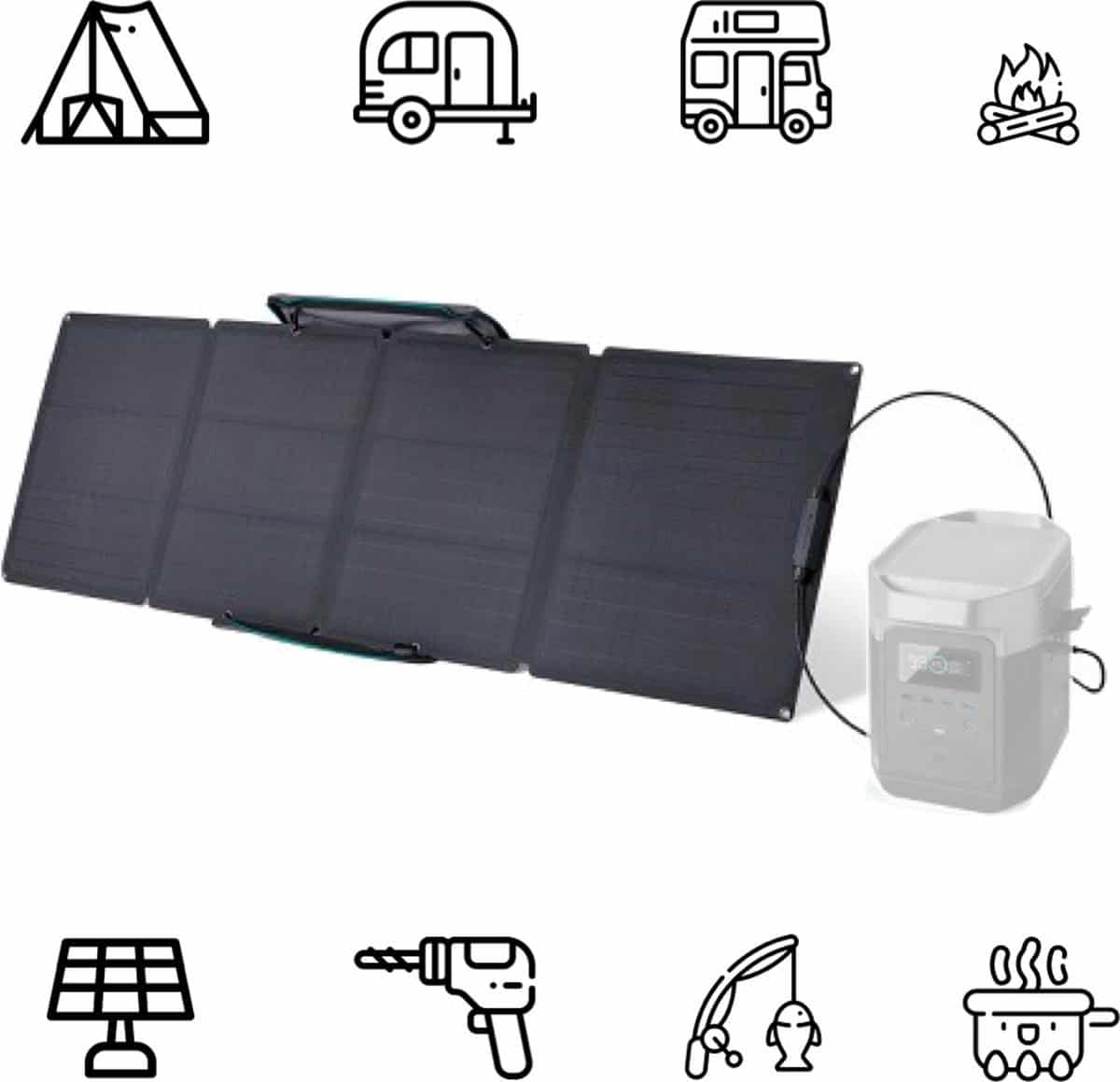 Ecoflow_110W_Zonnepaneel-03 Ecoflow 110W Solar Panel - onderweg je drone opladen doe je zo