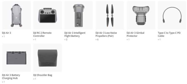 DJI Air 3 Fly More Combo (DJI RC 2)