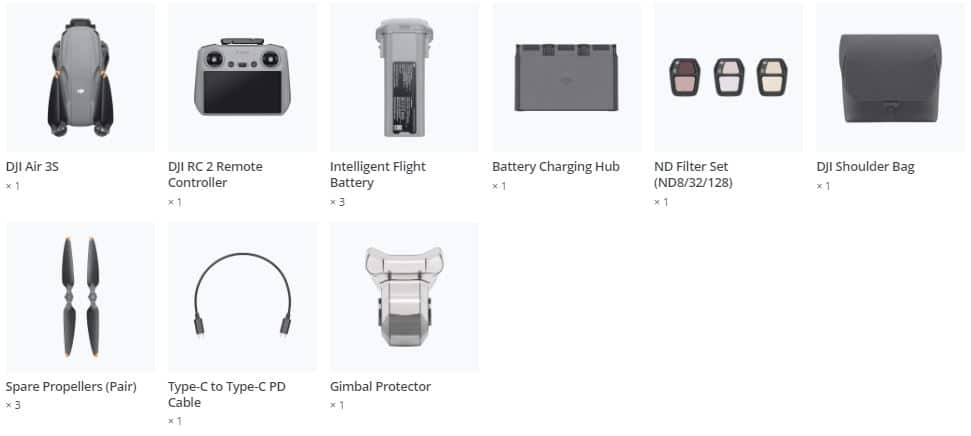 DJI Air 3S Fly More Combo met DJI RC 2