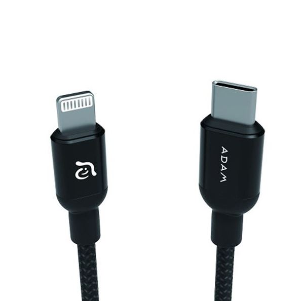 Adam Elements Peak II USB Type C naar Lightning - Zwart