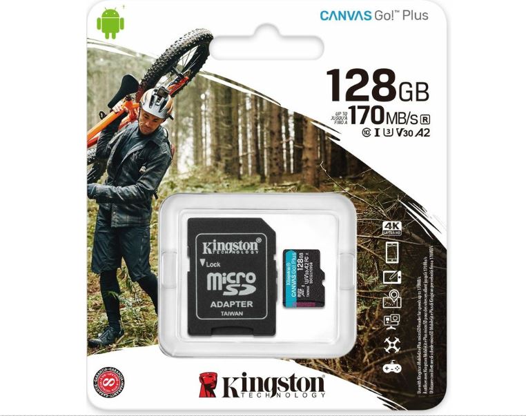 Kingston SDCG3/128GB - Canvas Go! Plus
