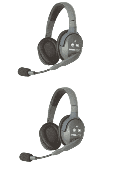 EarTEC UltraLite Intercom Headset - 2 personen - gesloten