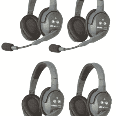 EarTEC UltraLite Intercom Headset - 4 personen - gesloten