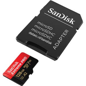 Sandisk Extreme PRO microSDXC UHS-I A2 U3 Card 128Gb - 200MB/s