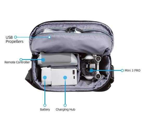 DJI Mini 3 of Mini 4 travel bag