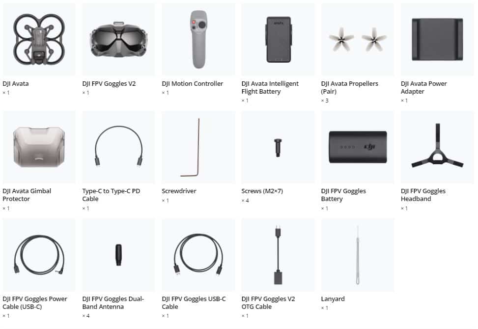 DJI Avata Fly Smart Combo-in de doos
