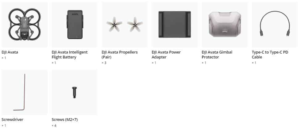 DJi Avata No RC - Single Unit - in de doos