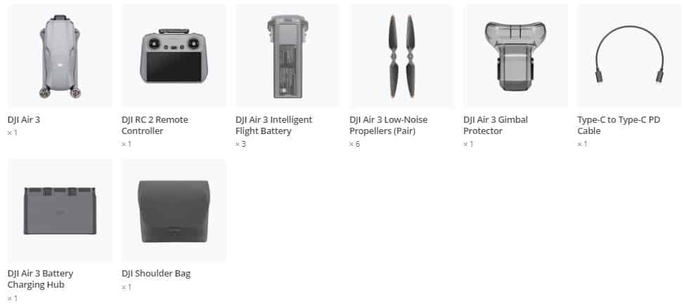 DJI Air 3 Fly More Combo (DJI RC 2)