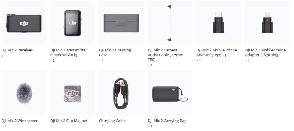 DJI Mic 2 (2 TX + 1 RX + Charging Case)